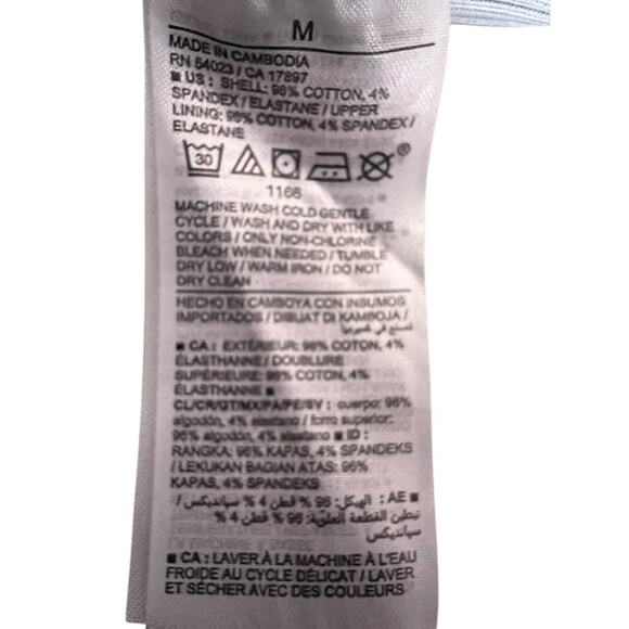 OLD NAVY Baby Blue Ribbed Adjustable Spaghetti Strap Fitted Dress Size M - Picture 4 of 4